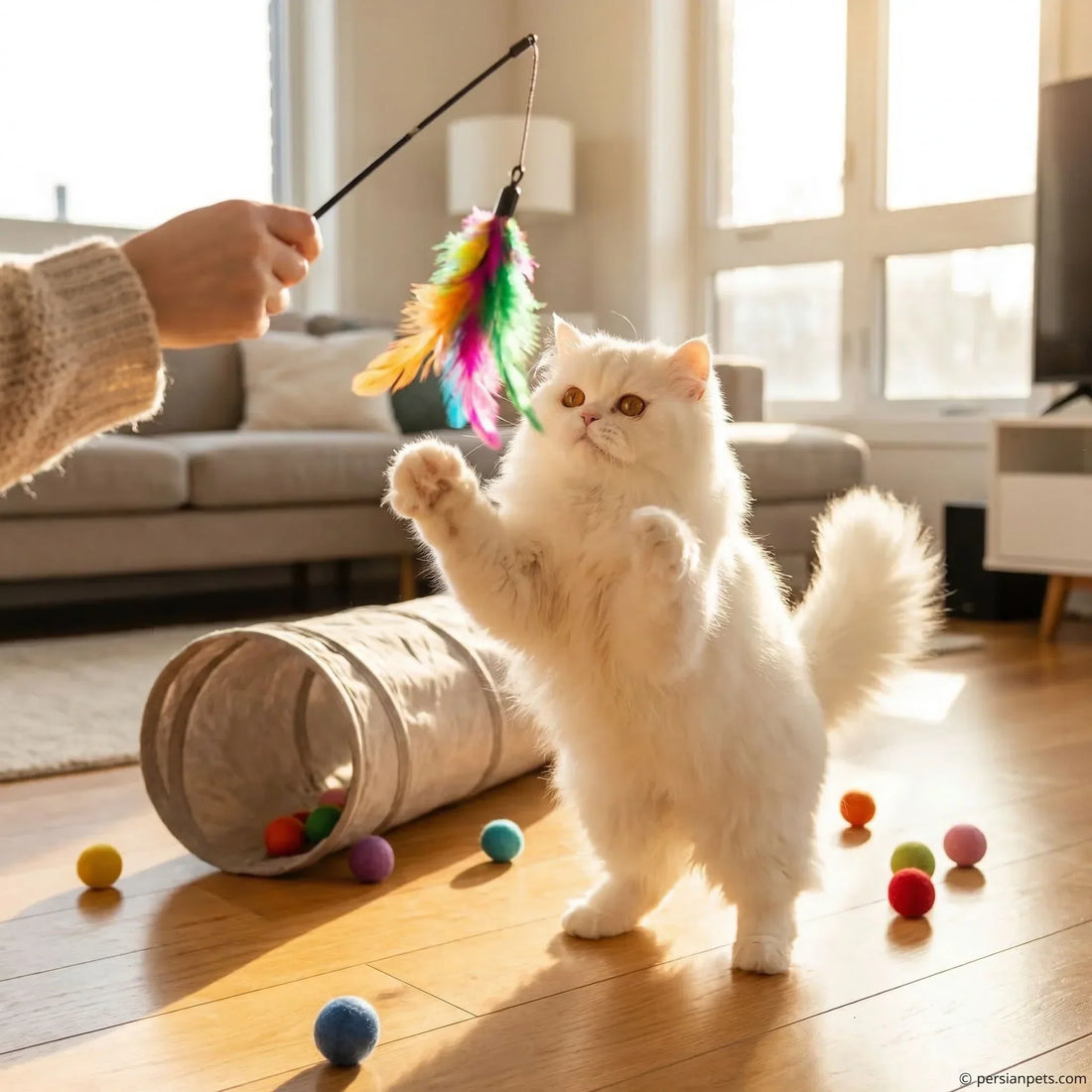 Essential toys and accessories for cat's physical and mental health