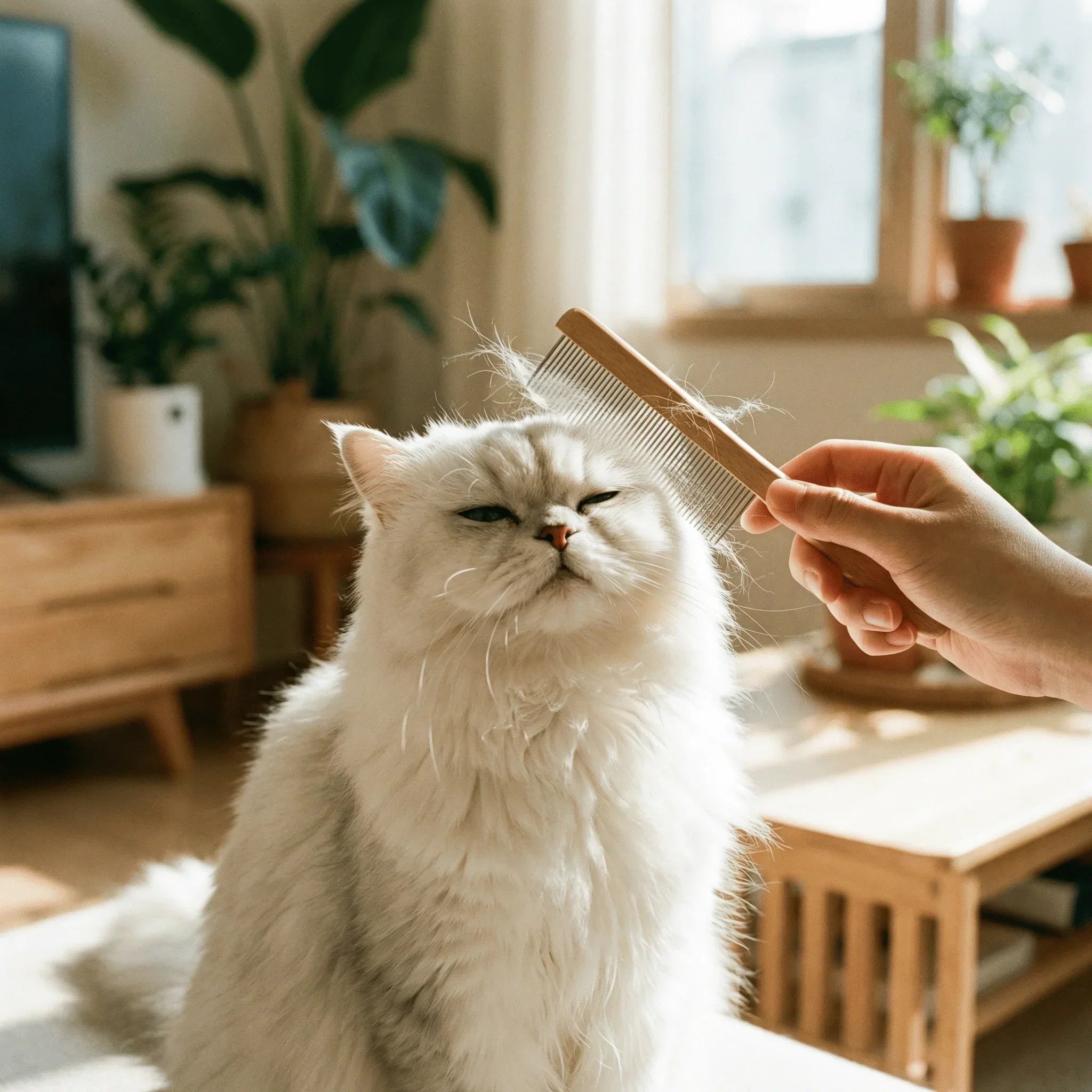 Causes and prevention of hair fall in long-haired Persian cats