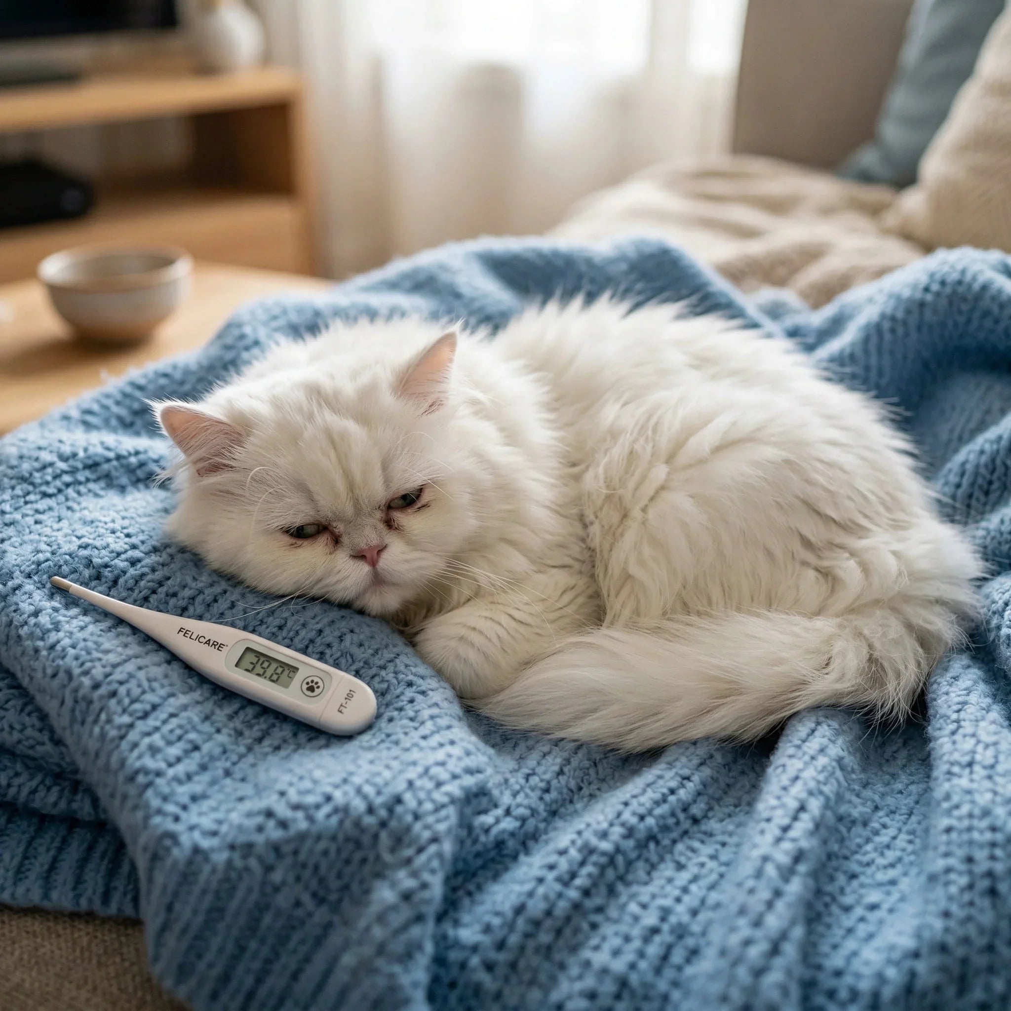 How to identify and treat fever in your Persian kitten at home