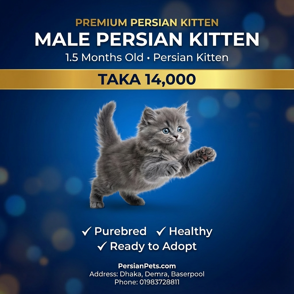 S-Colour Male Kitten for Sale | 1.5 Months Old