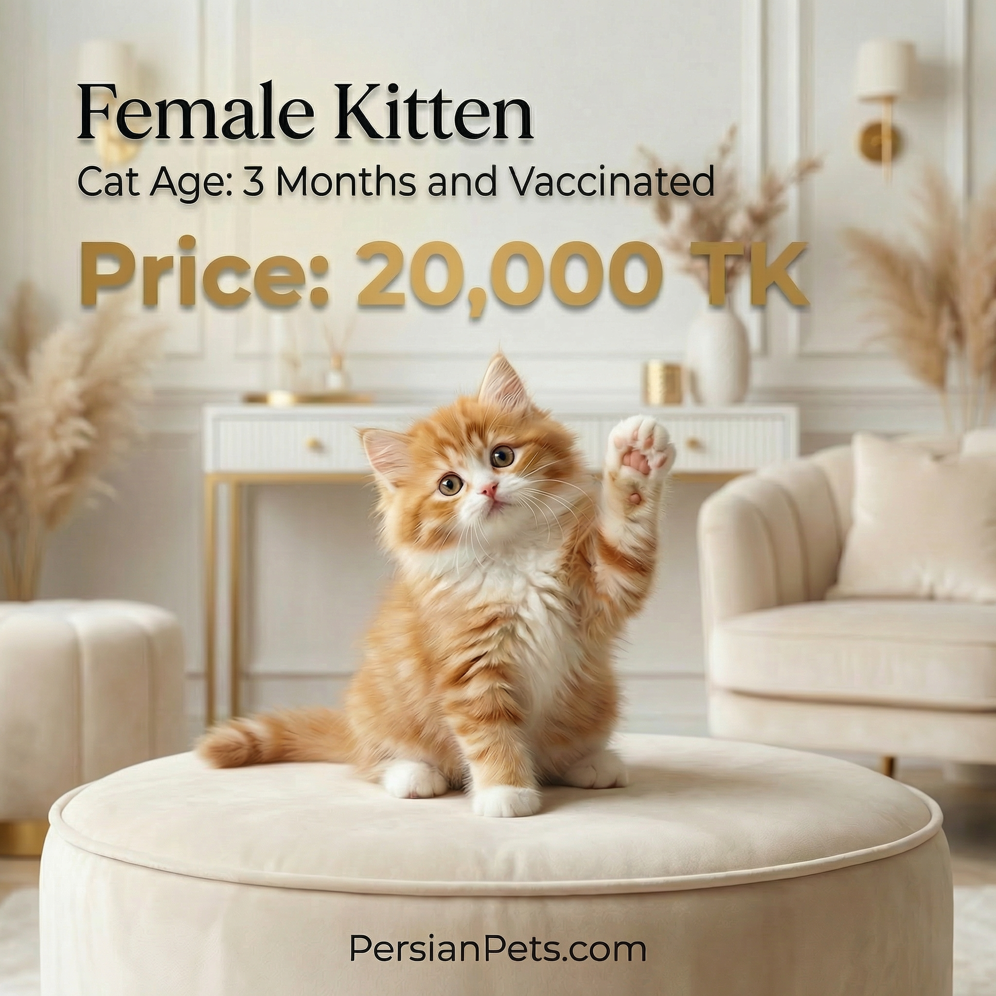 Brown Female Kitten for Sale - 3 Months Adorable Companion