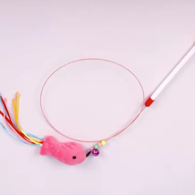 cat toys Interactive Cat Toy Funny Simulation Feather Fish with Bell Stick Toys for Kitten Playing Teaser Wand Toy Interactive Cat Toy Funny Simulation Feather Fish with Bell Stick Toys for Kitten Playing Teaser Wand Toy