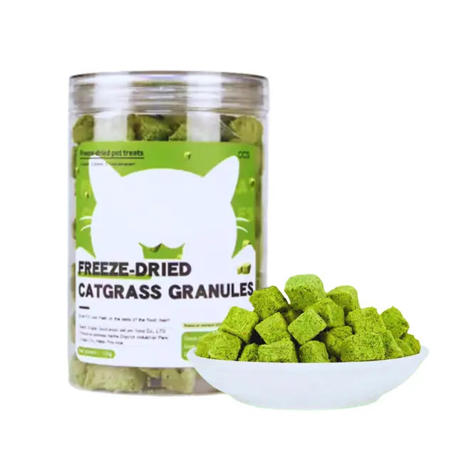 cat food Freeze-Dried Cat Grass Treat 100g – Natural Hairball Solution & Digestive Aid Freeze-Dried Cat Grass Treat 100g – Natural Hairball Solution & Digestive Aid