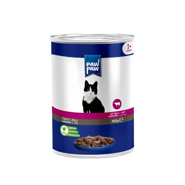 cat food Paw Paw Adult Cat Canned Food Beef 400gm Paw Paw Adult Cat Canned Food Beef 400gm