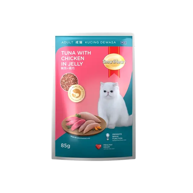 cat food SmartHeart Cat Pouch Adult Tuna with Chicken in Jelly 85g SmartHeart Cat Pouch Adult Tuna with Chicken in Jelly 85g