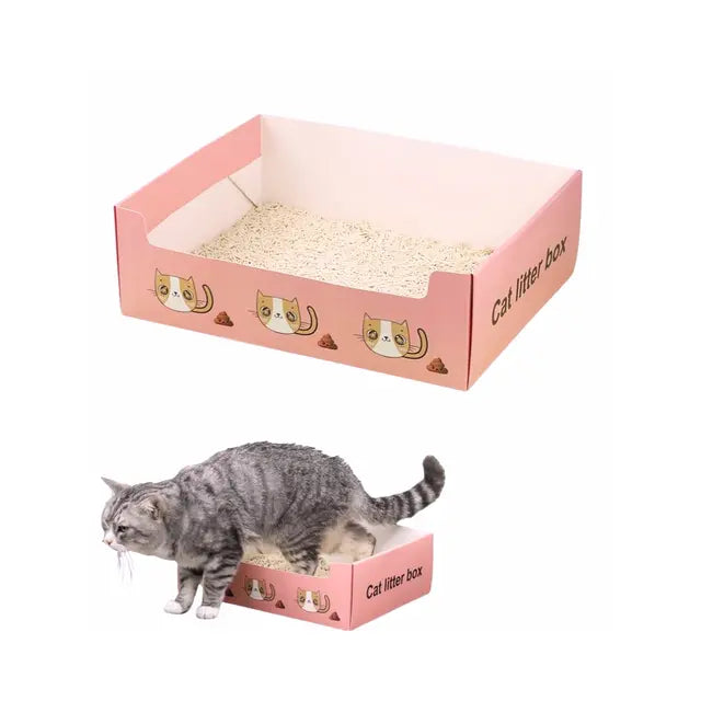 cat litter Large Disposable & Portable Folding Cat Litter Box Large Disposable & Portable Folding Cat Litter Box
