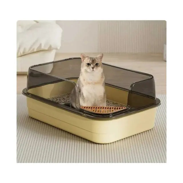 cat litter Large Open Top Corner Cut Cat Litter Tray Box Large Open Top Corner Cut Cat Litter Tray Box