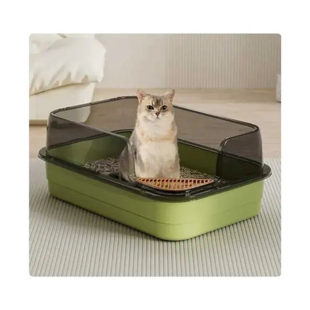 cat litter Large Open Top Corner Cut Cat Litter Tray Box Large Open Top Corner Cut Cat Litter Tray Box