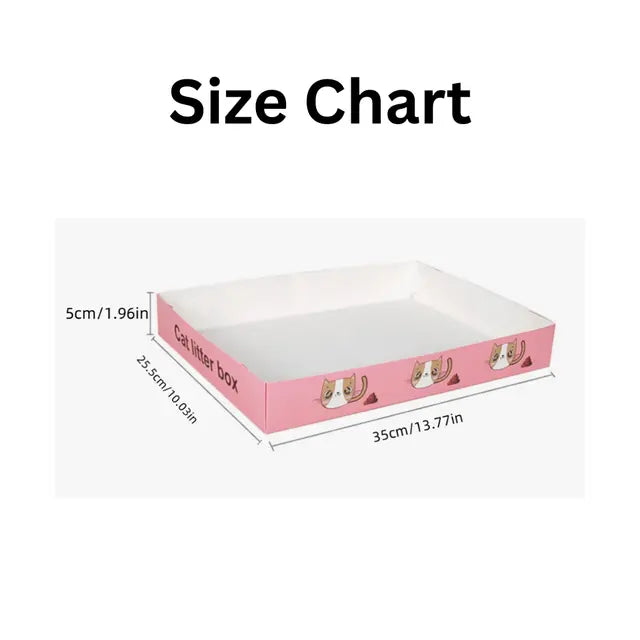 cat litter Medium Disposable & Portable Folding Cat Litter Box Medium Disposable & Portable Folding Cat Litter Box