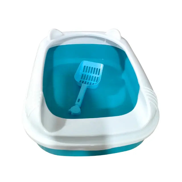 cat litter Meow Ear Half Enclosed Cat Litter Box with Scoop Meow Ear Half Enclosed Cat Litter Box with Scoop