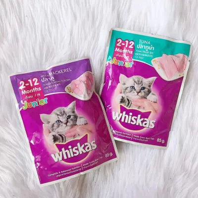 cat food Whiskas Junior Pouch Cat Food Mackerel (Kitten) 85gm (24pc) Whiskas Junior Pouch Cat Food Mackerel (Kitten) 85gm (24pc)