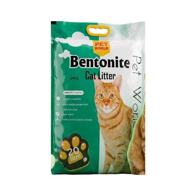 Pet World Bentonite Cat Litter Apple 20L Pet World Bentonite Cat Litter Apple 20L