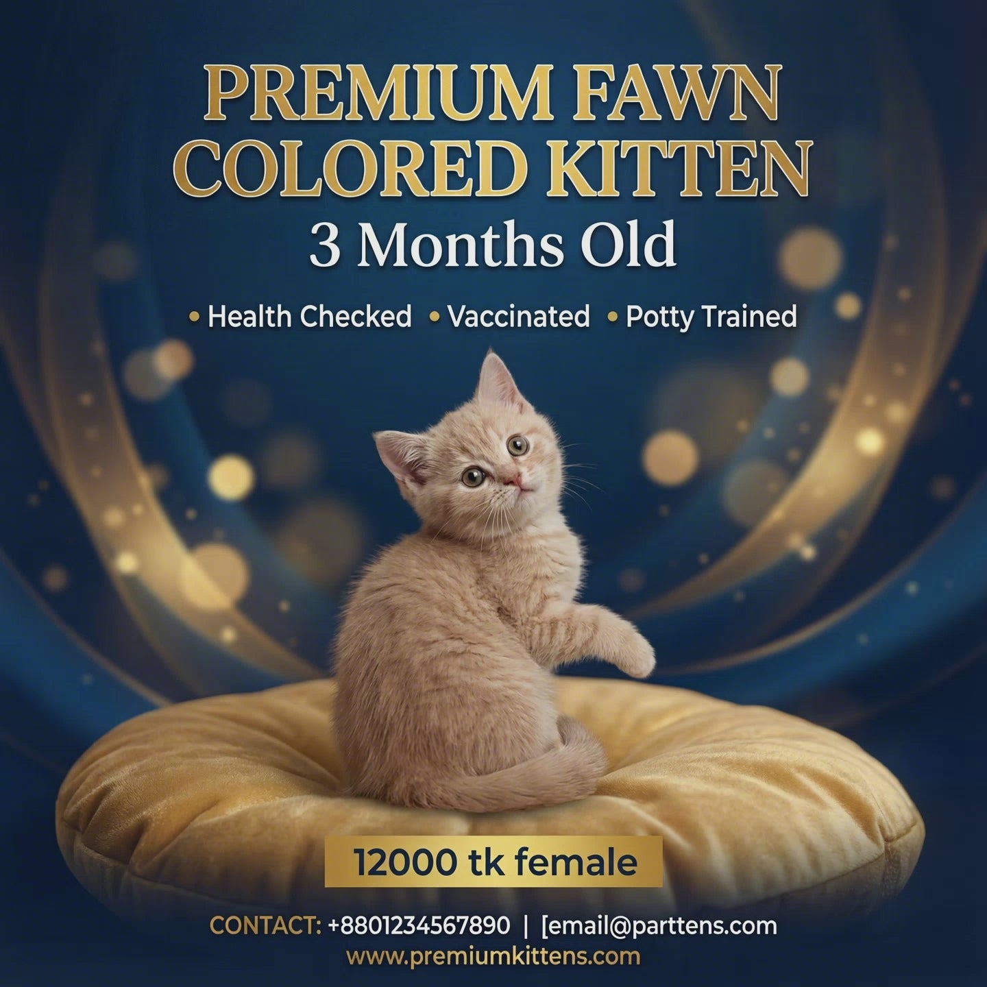 Fawn Colour Persian Female Kitten